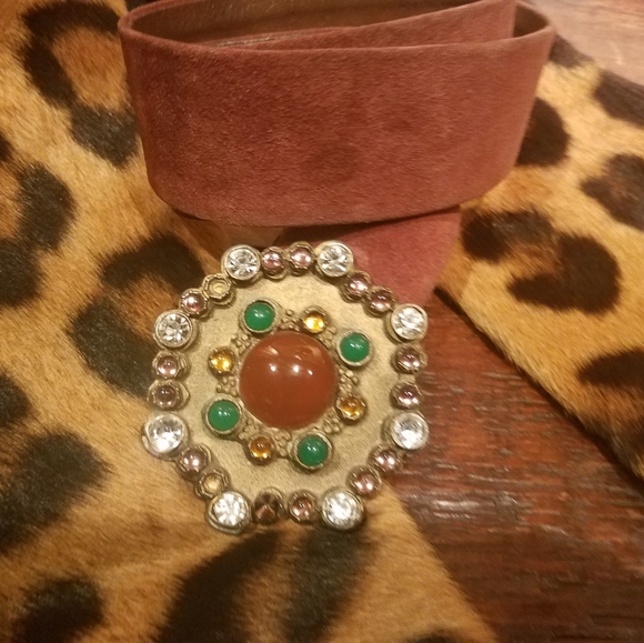 Yves Saint Laurent Vintage Jeweled Belt Buckle - Picture 3 of 8